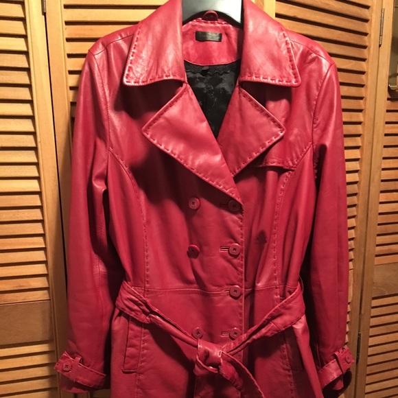 wilson red leather jacket
